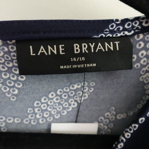 NWT Lane Bryant Perfect Kimono Sleeve V-Neck Jersey Jumpsuit Size 14/16 Leaves - Picture 5 of 16